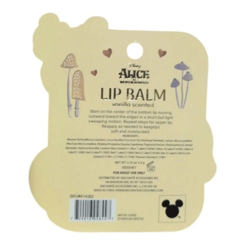 Disney Alice in Wonderland Vanilla Scented Lip Balm
